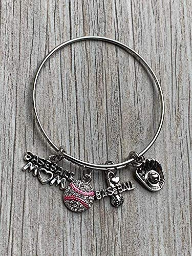 Infinity Collection Baseball Mom Bracelet- Baseball Jewelry For Moms for Baseball Player Moms