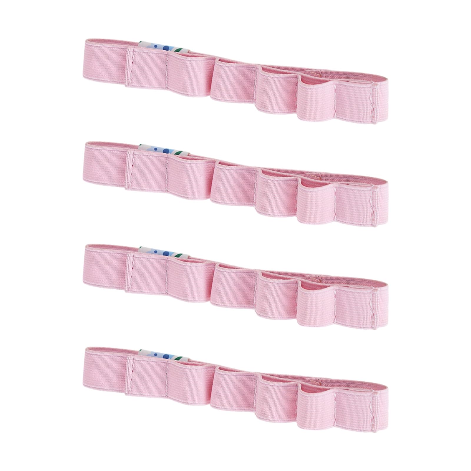 BWANGIAO 4pieces Adjustable Elastic Band Pen Holder Clip Stretchable Nylon Pen Sleeve Bookmarks For Book Notebook Journal Planner