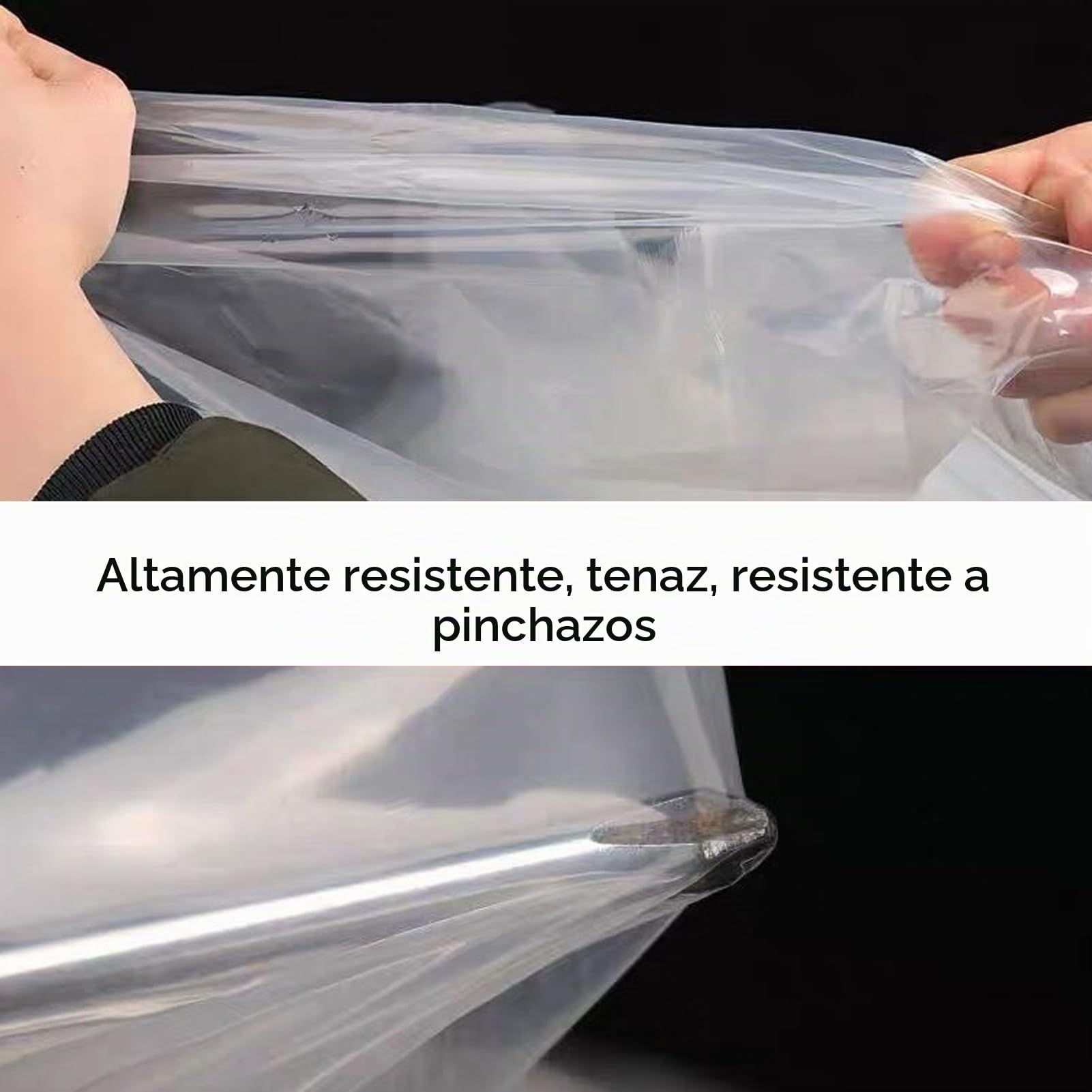 Película de invernadero de polietileno, 300 cm x 400 cm, 1120 g, extra gruesa, resistente a desgarros, de polietileno, transparente, para casa de tomates