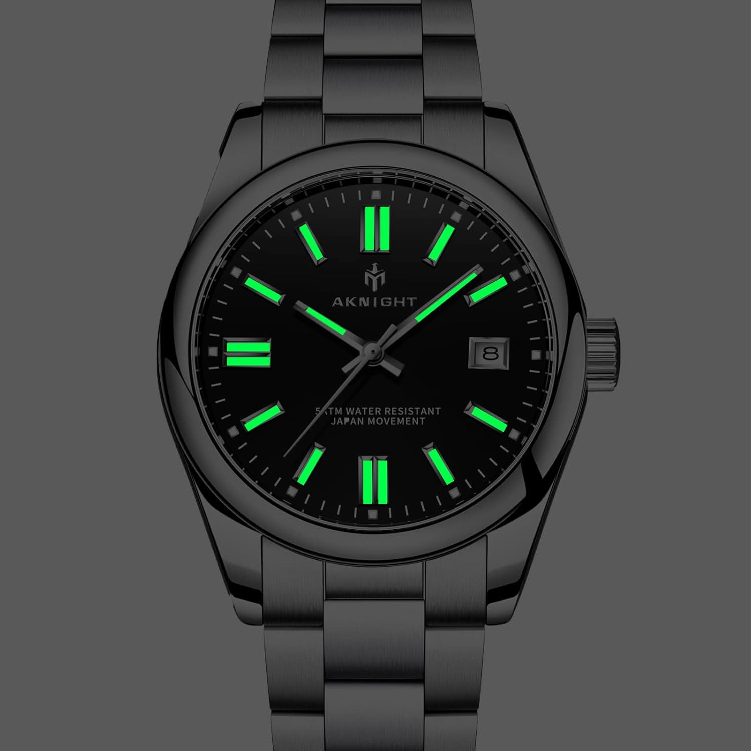 BENYAR Mens آنالوگ کوارتز مچی ساعت مچی - ساعت مچی کلاسیک گاه به گاه با بند چرم قهوه ای ساعتهای صورت بزرگ برای آقایان