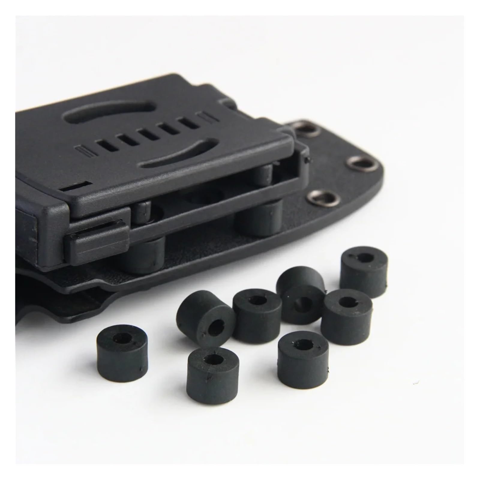 La lavatrice O-ring in gomma, guarnizione O-ring, anelli di tenuta, distanziatori for fondina da 100p Rondella in gomma rotonda in nylon nero O-ring spesso 9 mm Guarnizione for tubo piatto(Color:Black