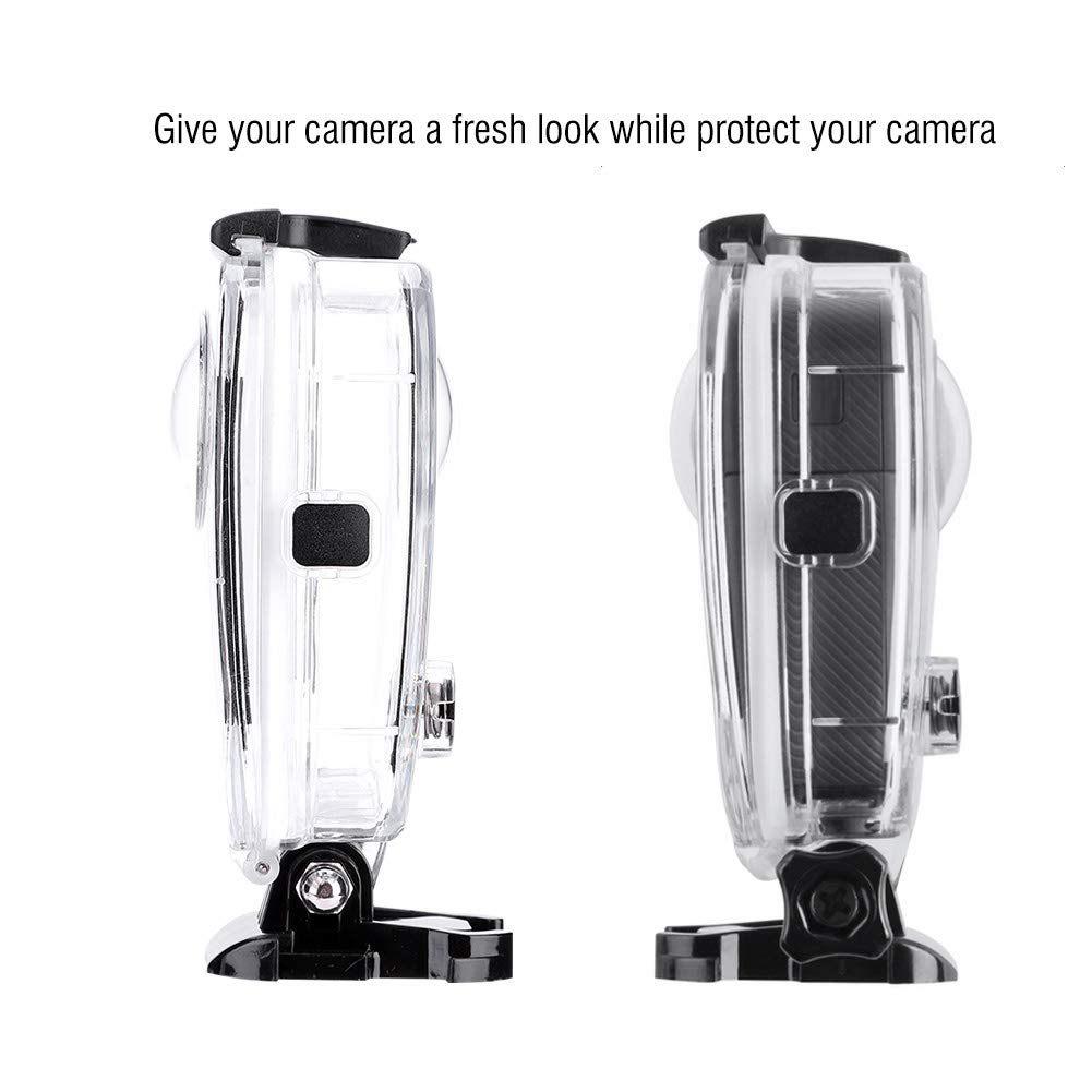 Camera Housing,Transparent Waterproof Protective Cover 45m Underwater Photography Diving Case Housing for Fusion
