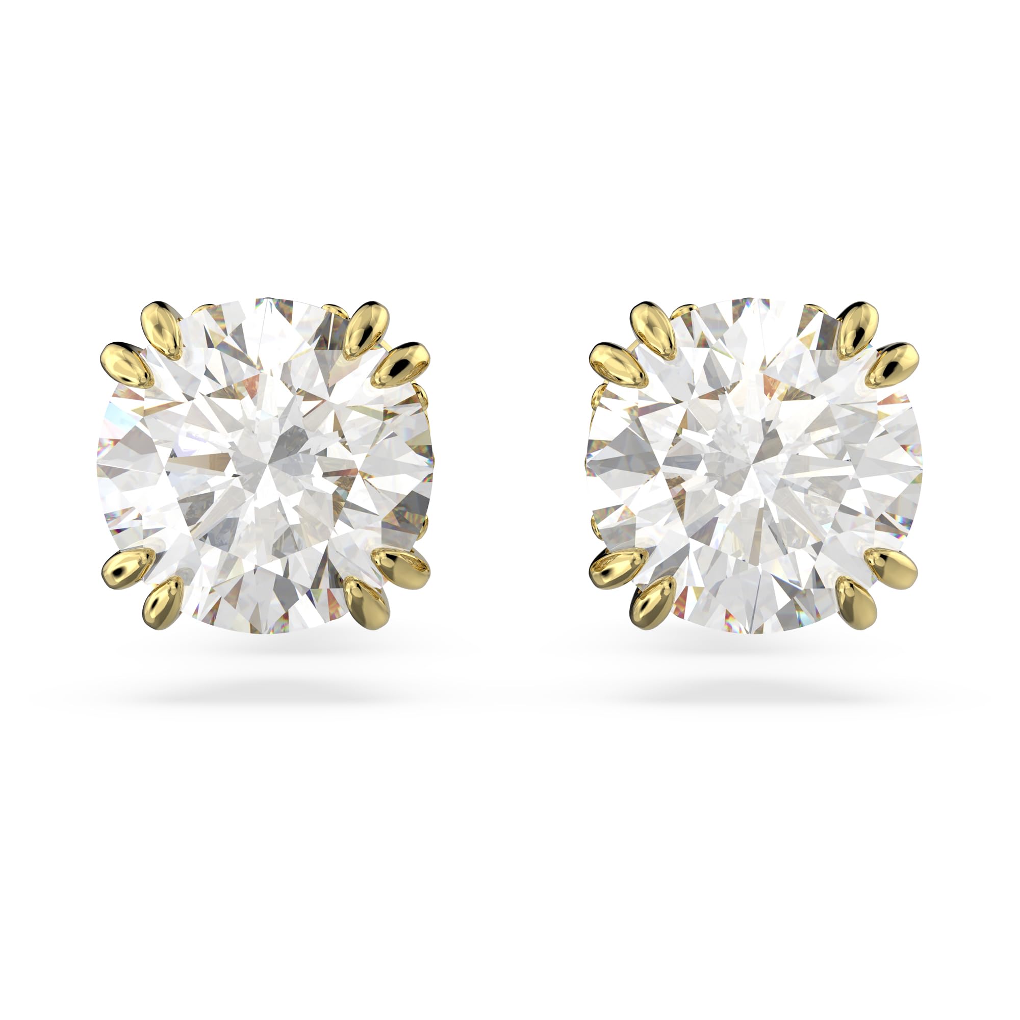 Swarovski Womens Stilla Stud Earrings, Round Cut, White, Gold-Tone Plated (B09ZBBZDTN) Amazon Price History, Amazon Price Tracker