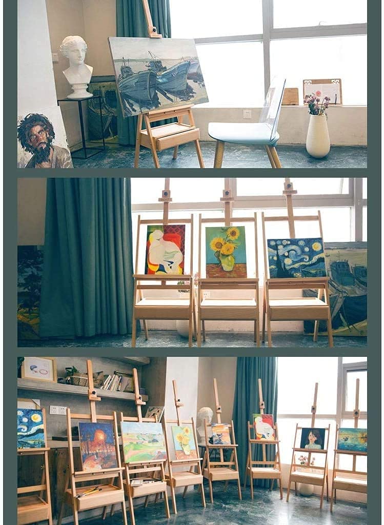 Stojak Na Sztalugę Artystyczną 0826 Stojak Na Stół, Trójnóg Do Ekspozycji Malarskiej, Stojak Na Sztalugę Malarską, Sztaluga Malarska Ze Schowkiem, Przenośna, Regulowana Wysokość, Sztaluga Studyjna, R