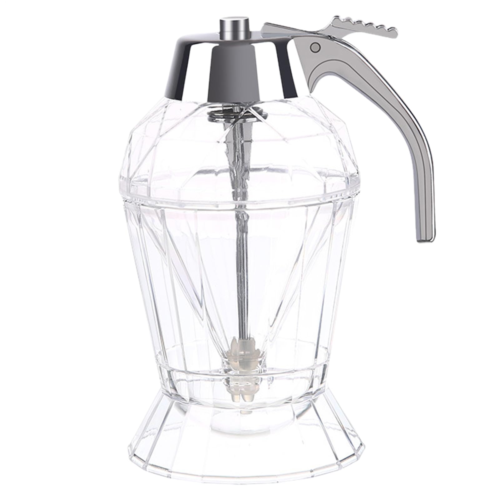 Dispenser di miele, contenitore per sciroppo, contenitore per sciroppi d'acero, spingere il coperchio con supporto, 8 oz per olio di spezie, bottiglia da cucina riutilizzabile per caffè e tè