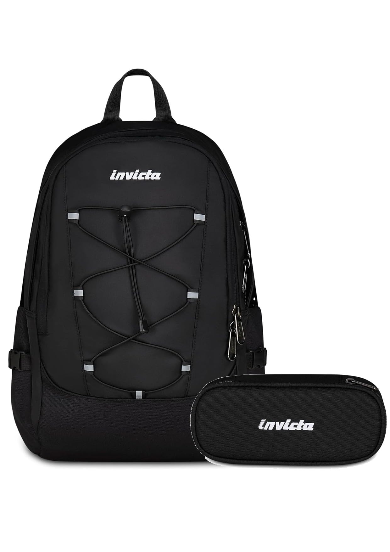 SJ GANG STYLE JAM GANG Zaino Scuola Advanced SOFT POUCH BOY, Doppio Scomparto, Applicazione zainetto 3D su tasca frontale, Tasca laterale portaborraccia. CON ASTUCCIO 3 ZIP COMPLETO DI COLORI