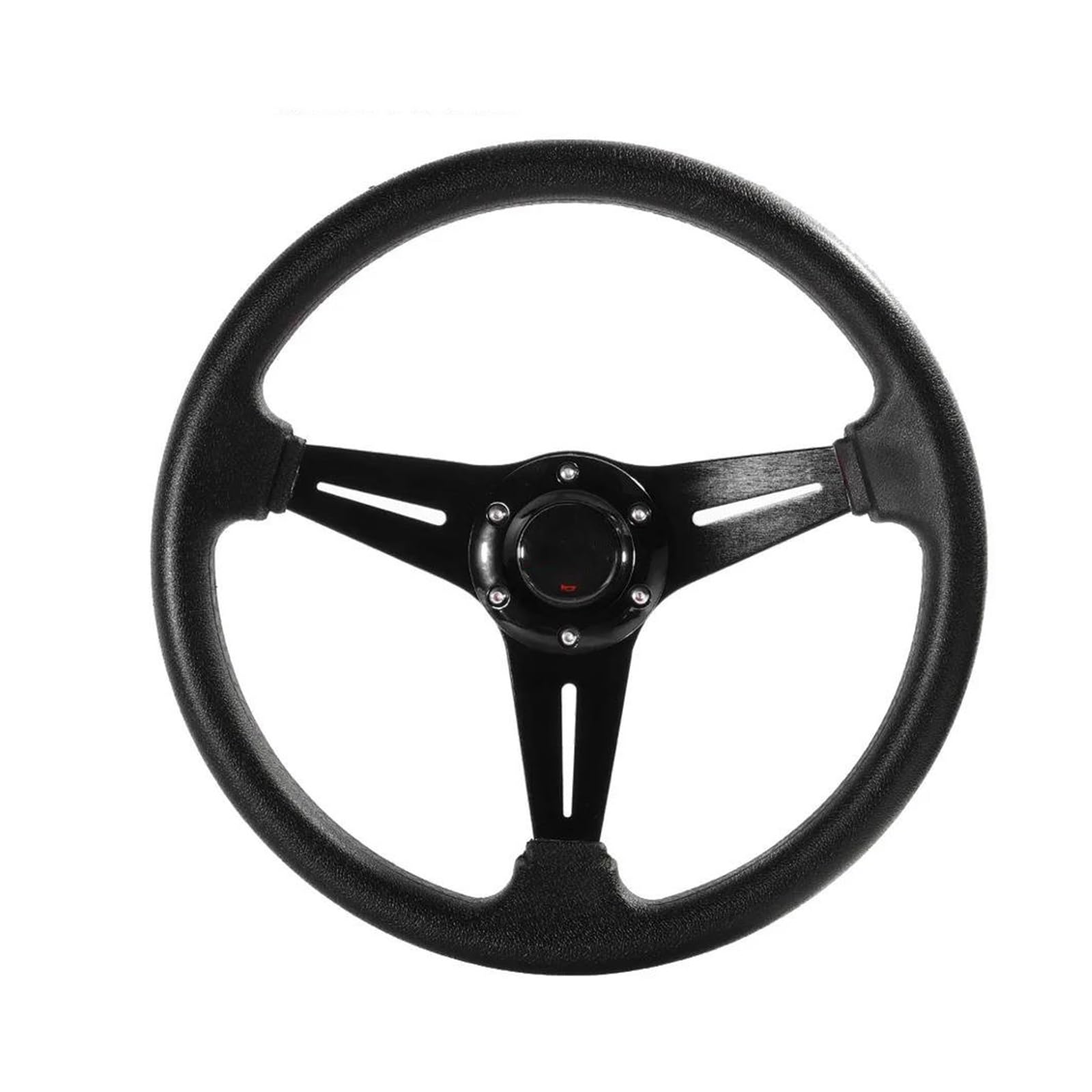 Auto Sport Lenkrad Drift-Simulation Rennspiel Lenkrad Für Universal 350 Mm/14 Zoll(Schwarz)