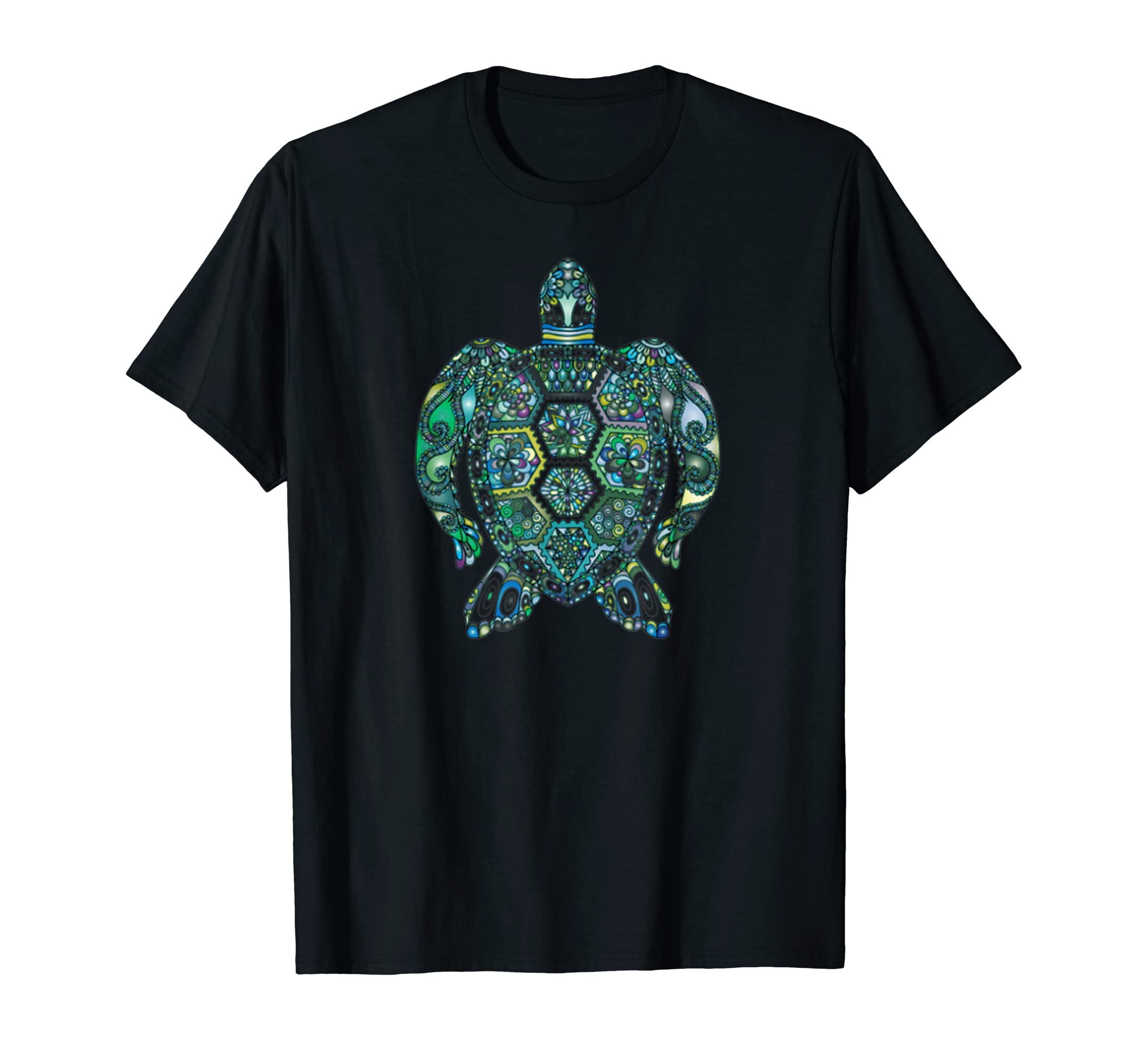 Buddhist Spiritual Meditation Symbol Co.Turtle Mandala Shirt Cool Buddhist Symbol Cute Yoga Zen Tee T-ShirtOEKO-TEX STANDARD 100