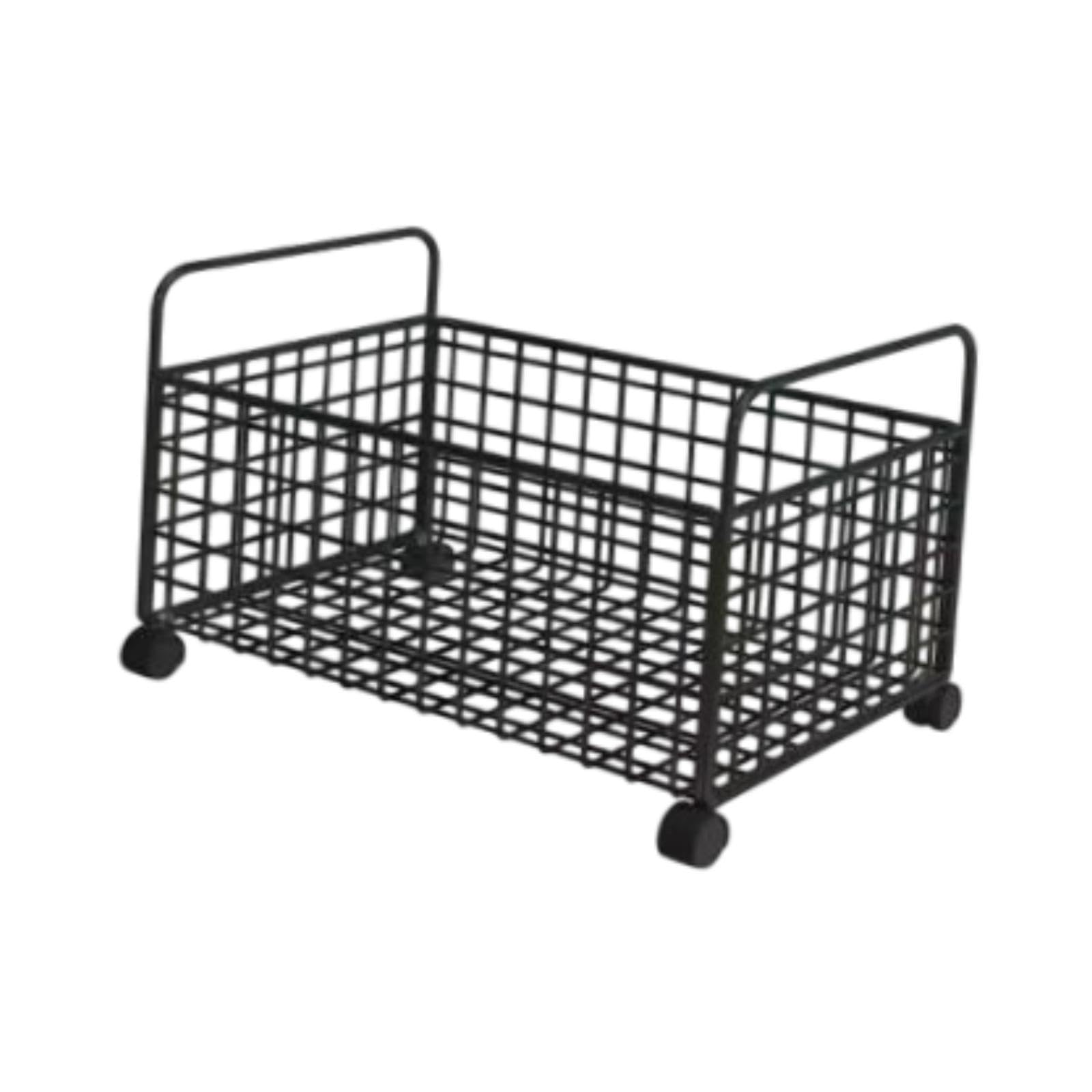 Rolling File Cart Storage Bin, unter Desk Movable Magazinen Schlafsäule Bin, Utility Cart für Pantry Drinks Snacks, M