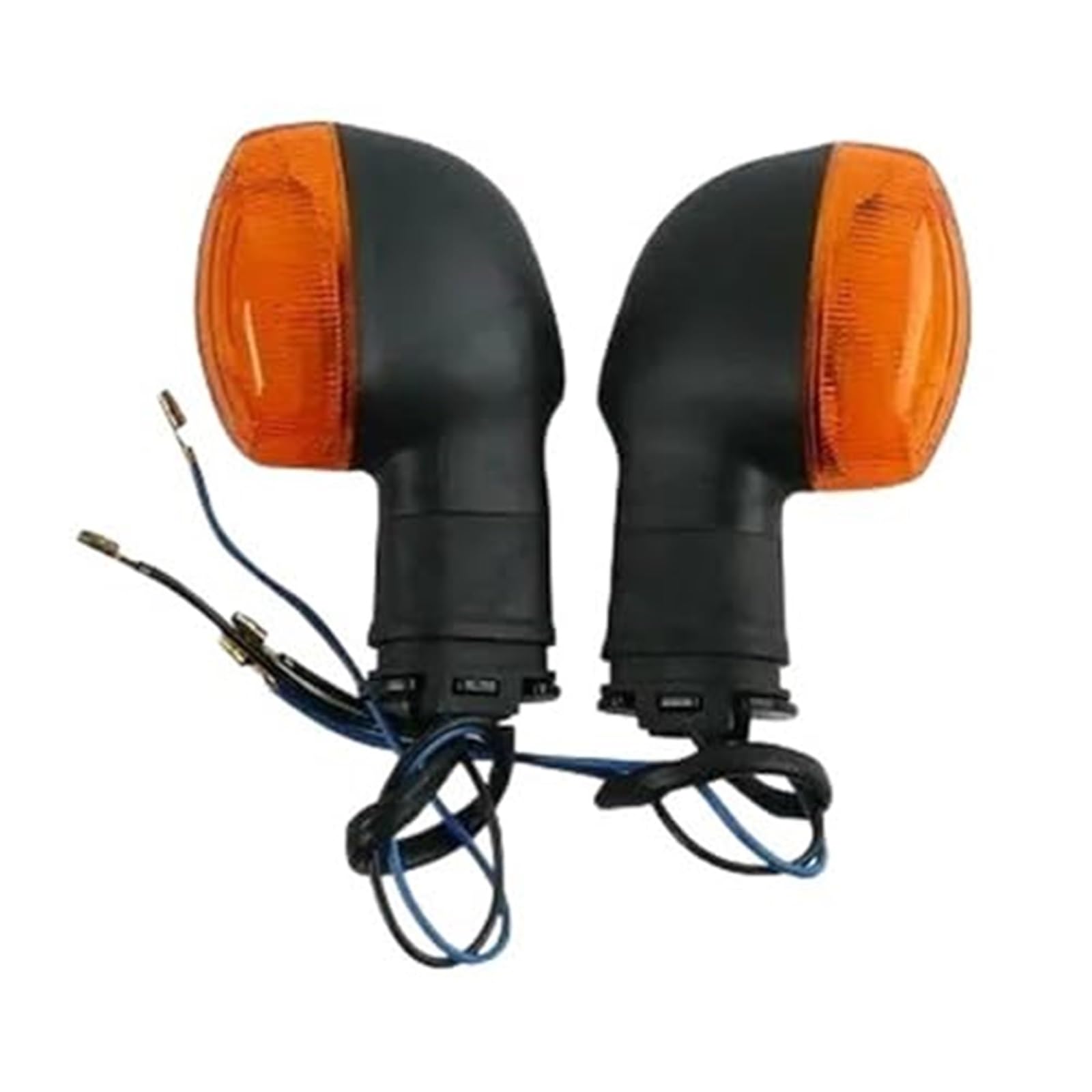 Przedni tylny kierunkowskaz motocykla przedni/tylny, dla YZF R1 R6 FZ1 FZ6 XJ6 Kierunkowskaz z przodu i tyłu motocykla(BLACK 1pair Orange)
