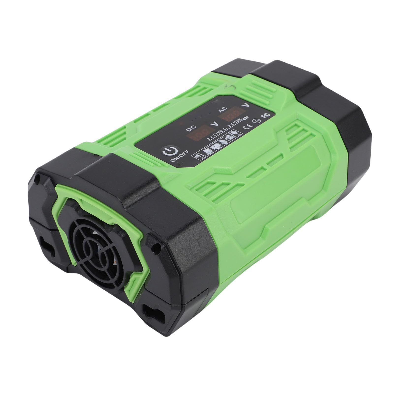 Dilwe Przetwornica Napięcia Samochodowego o Mocy 500 W, Napięcie DC 12 V na 220 V AC, 2 Porty USB 2 Porty Typu C Gniazda Prądu Przemiennego, do ładowania W Podróży na Zewnątrz,