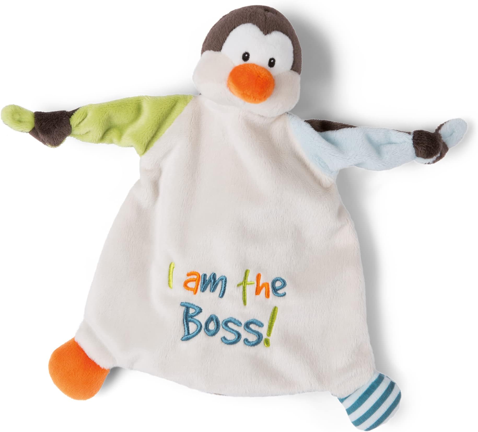 NICI Cuddle cloth comforter Penguin I am the Boss
