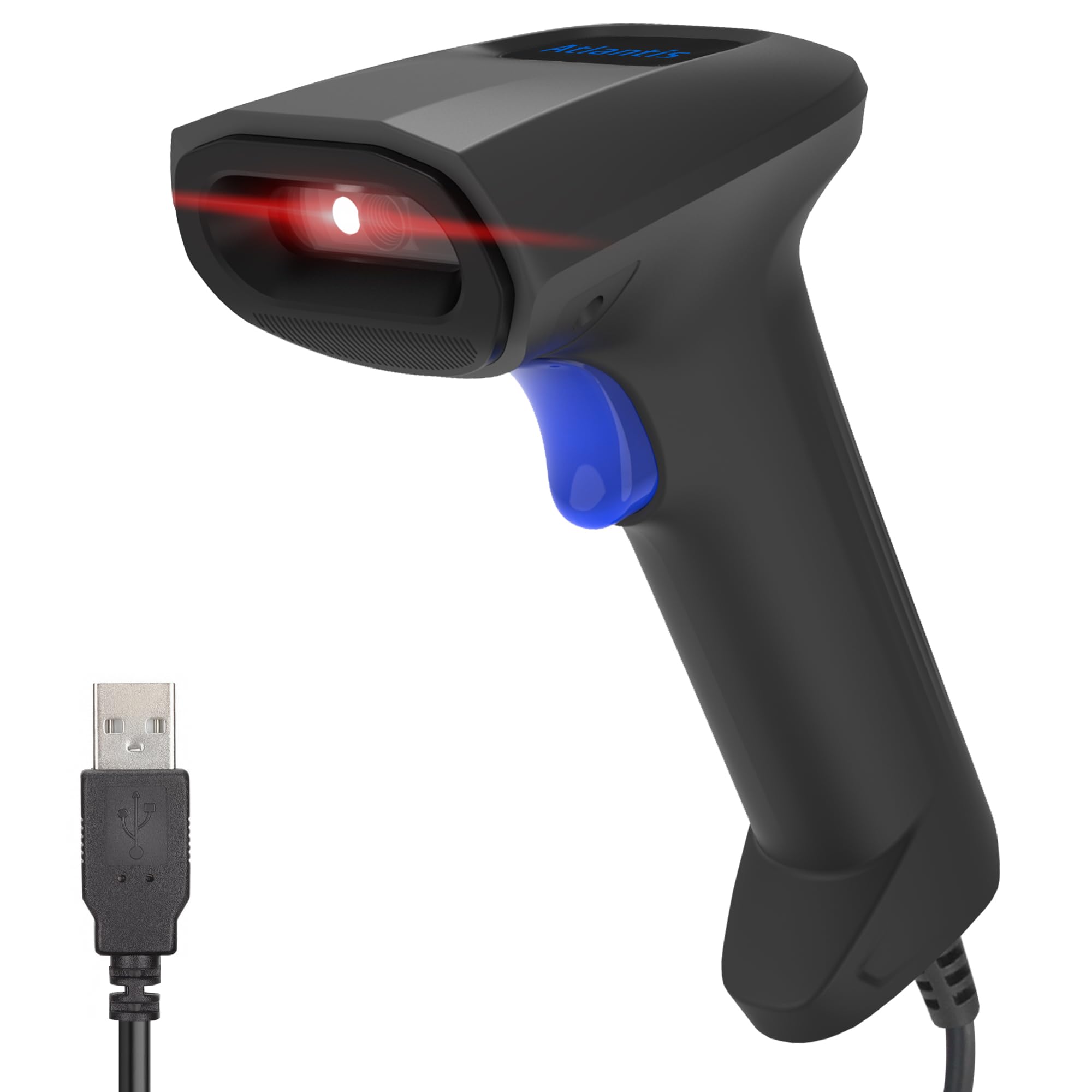 Atlantis A08-LD190-2D Lettore Codici a Barre Barcode reader scanner 1D e 2D Ottico (640x480), 60fps, legge da smartphone e display, codice farmaceutico, collegamento USB, guida rapida.