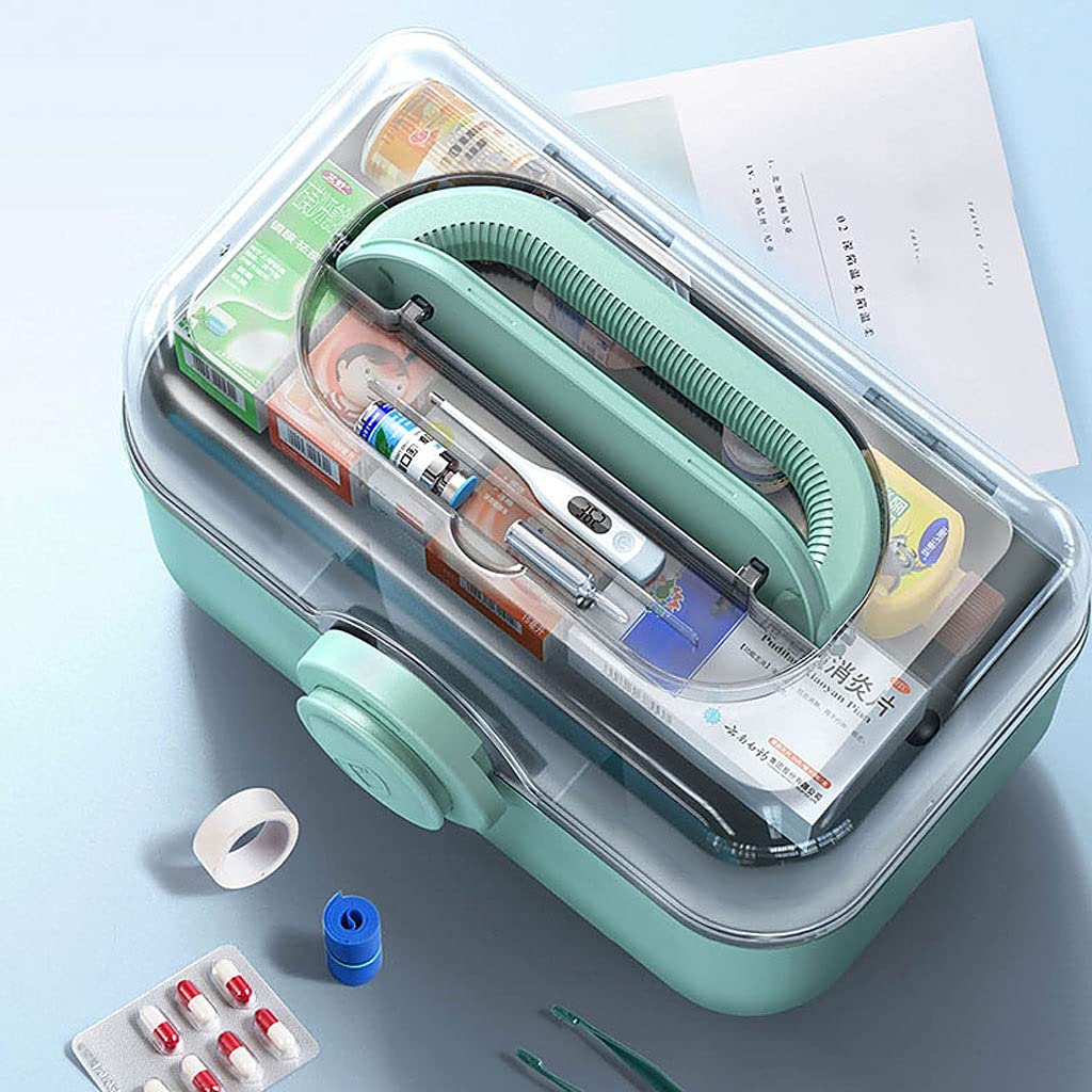 Kit de primeros auxilios de emergencia, organizador portátil de medicamentos, 11.2/13.3/15.3 pulgadas, suministros médicos para el hogar