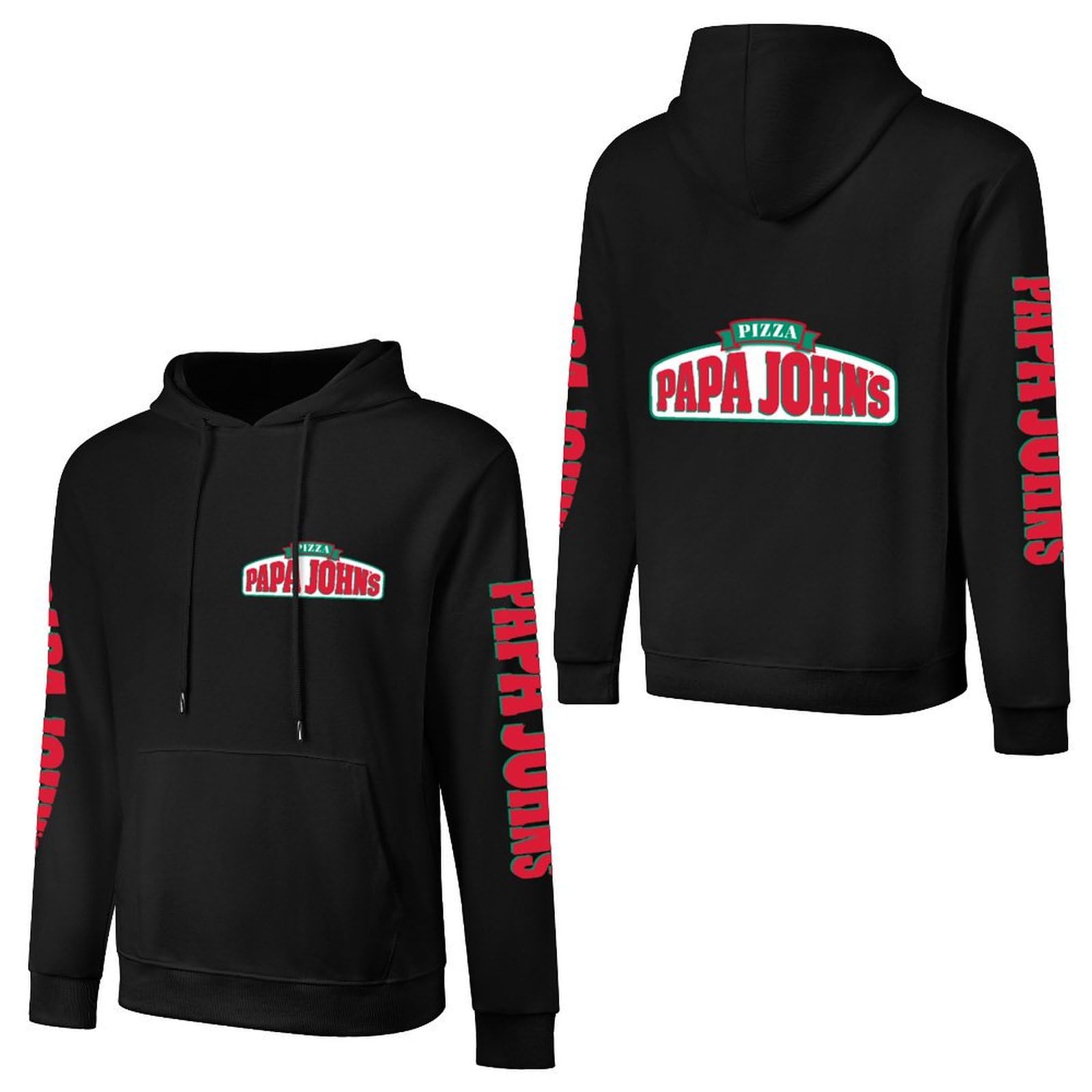 Men's Logo Graphic Apparel Cotton Hoodie Long Sleeve Soft Pullover Sweatshirt for Men Work Uniform Clothes Tops