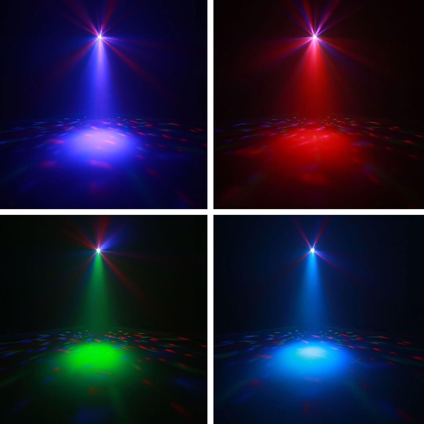 N-Gear PartyBar Five Barra de Luces LED PAR RGB DJ con Trípode y Mando | 4 focos PAR RGB - control DMX y modo música - mando a distancia - trípode ajustable - para fiestas, discoteca y escenario