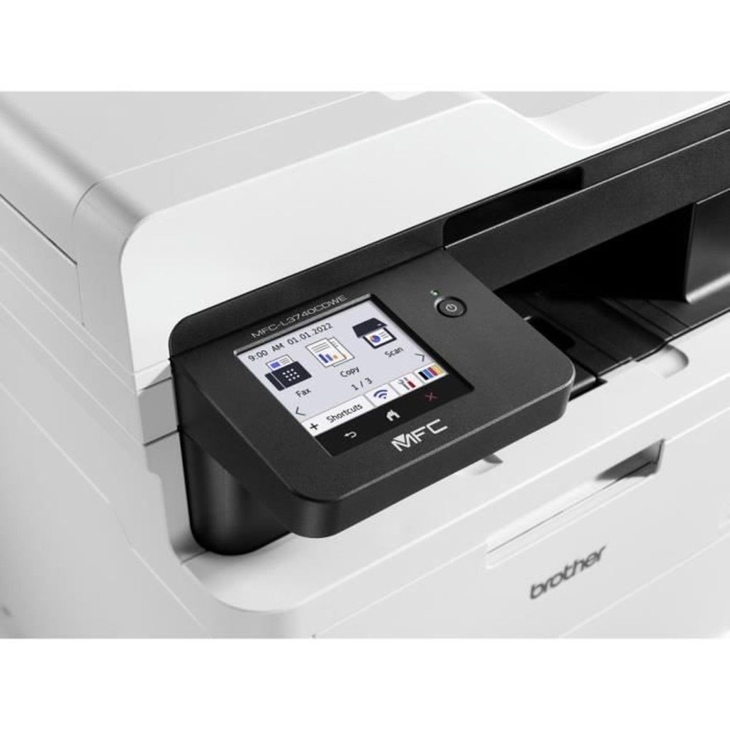 Brother MFC-L3740CDWE EcoPro - Kompaktes 4-in-1 Farb-LED Multifunktionsgerät mit WLAN/LAN, ADF und Automatischem Duplexdruck