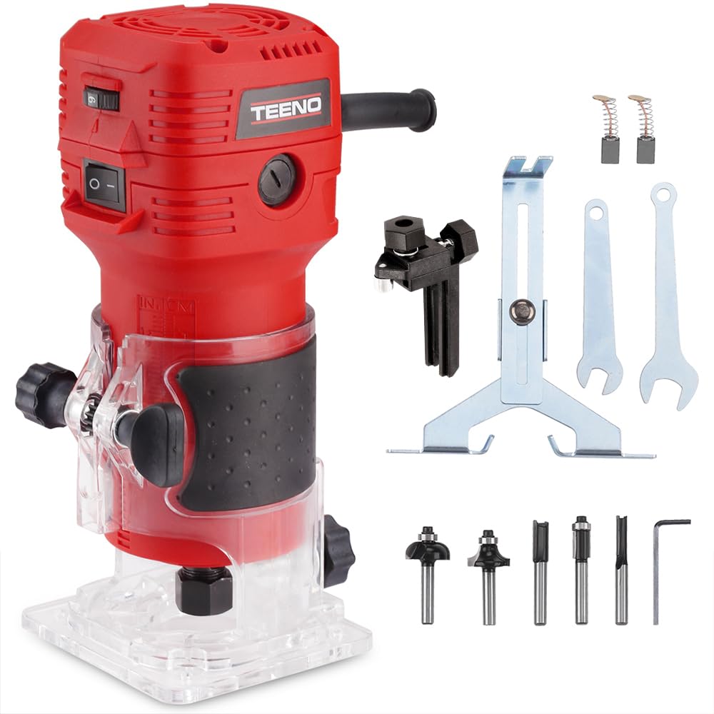 Snapklik.com : TEENO Wood Router, 650W 110V Compact Router Tools For ...