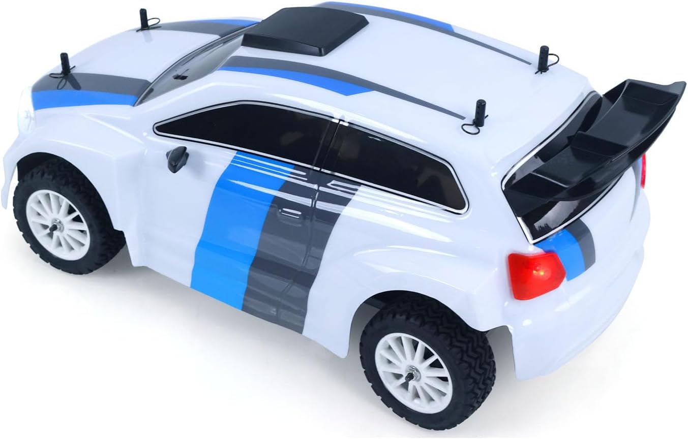 1/10 70KM/H RC Brushless 4 * 4 Rally Car Radio Control Electric Racing Car 60A ESC Triple Differentials Metal Gear Servo Hobby Grade Model for Adult