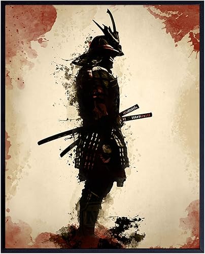 Samurai, Ninja, Martial Arts Wall Art, Home Decor - Unique Poster, Print - Unique Room Decorations for Self Defense Students - Gift for Karate, Tae