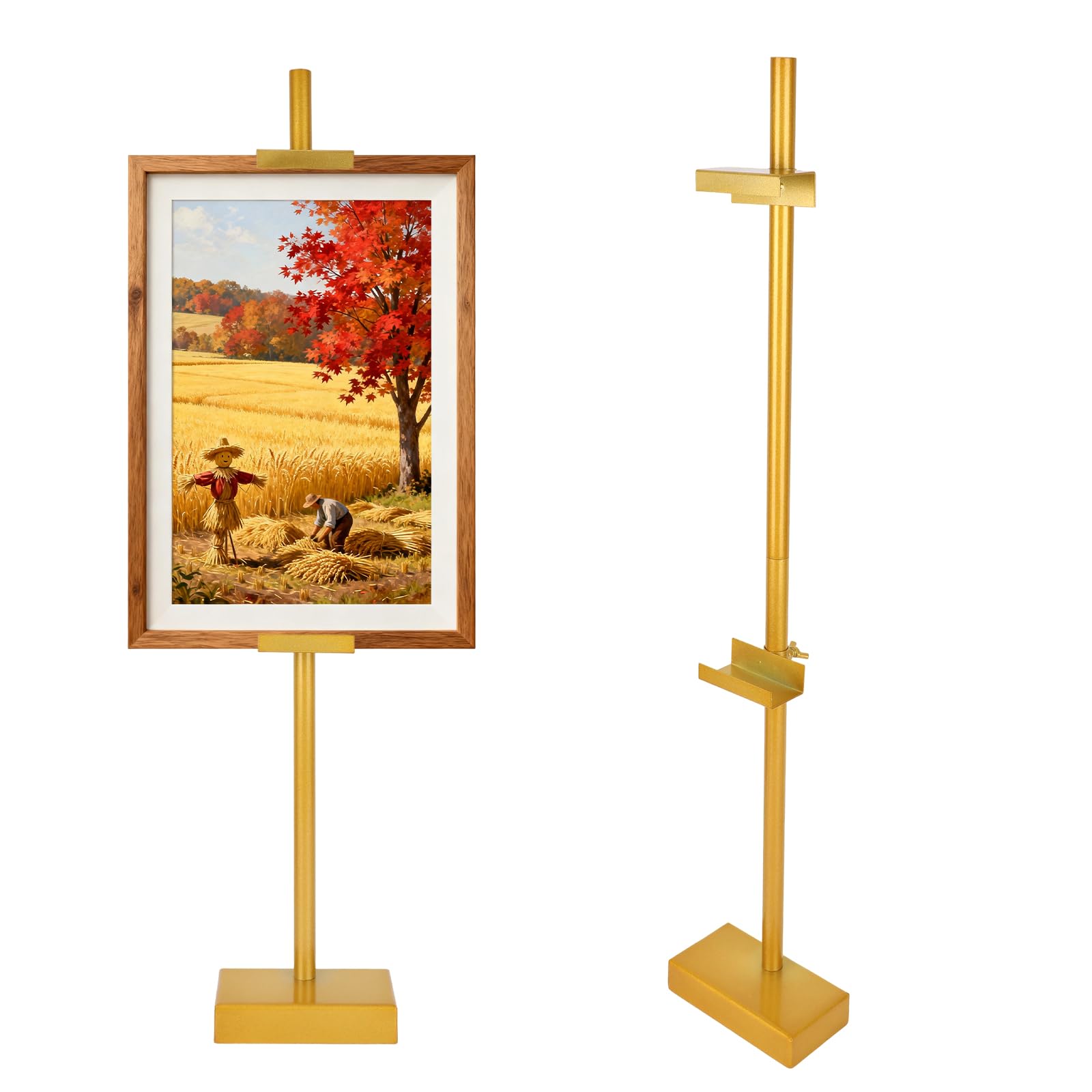 Chevalet de table réglable en acier au carbone doré Penitue de 74,9 cm