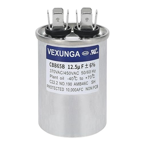 Miniatura 21 de 55/5 uF 55+5 MFD 370VAC o 440VAC Condensador de A/C Redondo de Arranque de Doble Funcionamiento CBB65 CBB65B Condensadores de Aire Acondicionado
