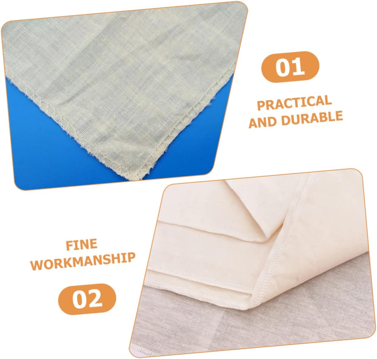 2pcs Cheese Making Cloth Strainers for Juice, Vegetables, Meat