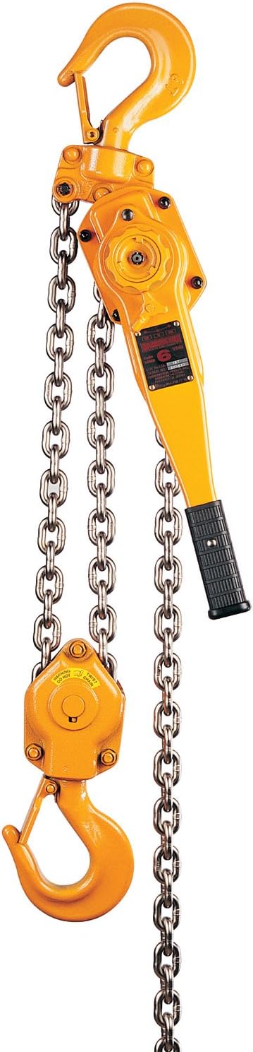 - Harrington LB Lever Hoist, Hook Mount, 3/4 Ton Capacity, 10' Lift, 11" Headroom, 9.6" Lever Length, 0.9" Hook Opening