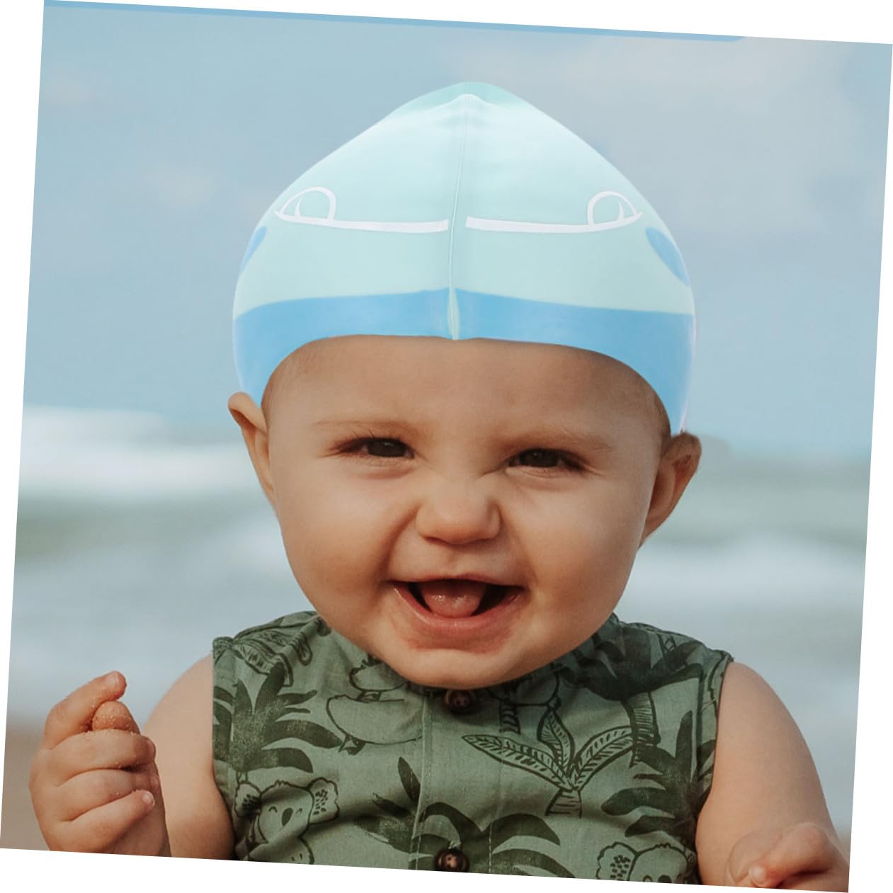 Milisten Bonnet De Bain Casquette Bain Bébé Bonnet De Casquette Enfant en Bas Âge Natation Aqua Bonnets De Bain Imperméables pour Enfants Bonnets De Bain en Silicone