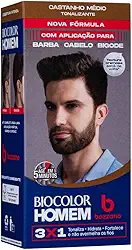 Biocolor Homem Tonalizante De Cabelo Masculino Bozzano Castanho Médio