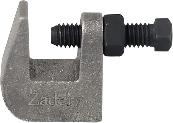 3/8-16 Iron Safety Rod Beam Clamps, UNC Standard, 3/4 Jaw Opening