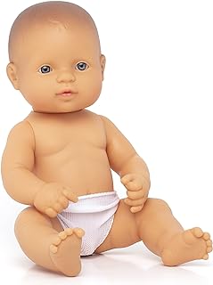 Miniland Educational - Anatomically Correct Newborn Baby Doll, Caucasian Boy, 12-3/4" - Realistic Detailed Doll for Children