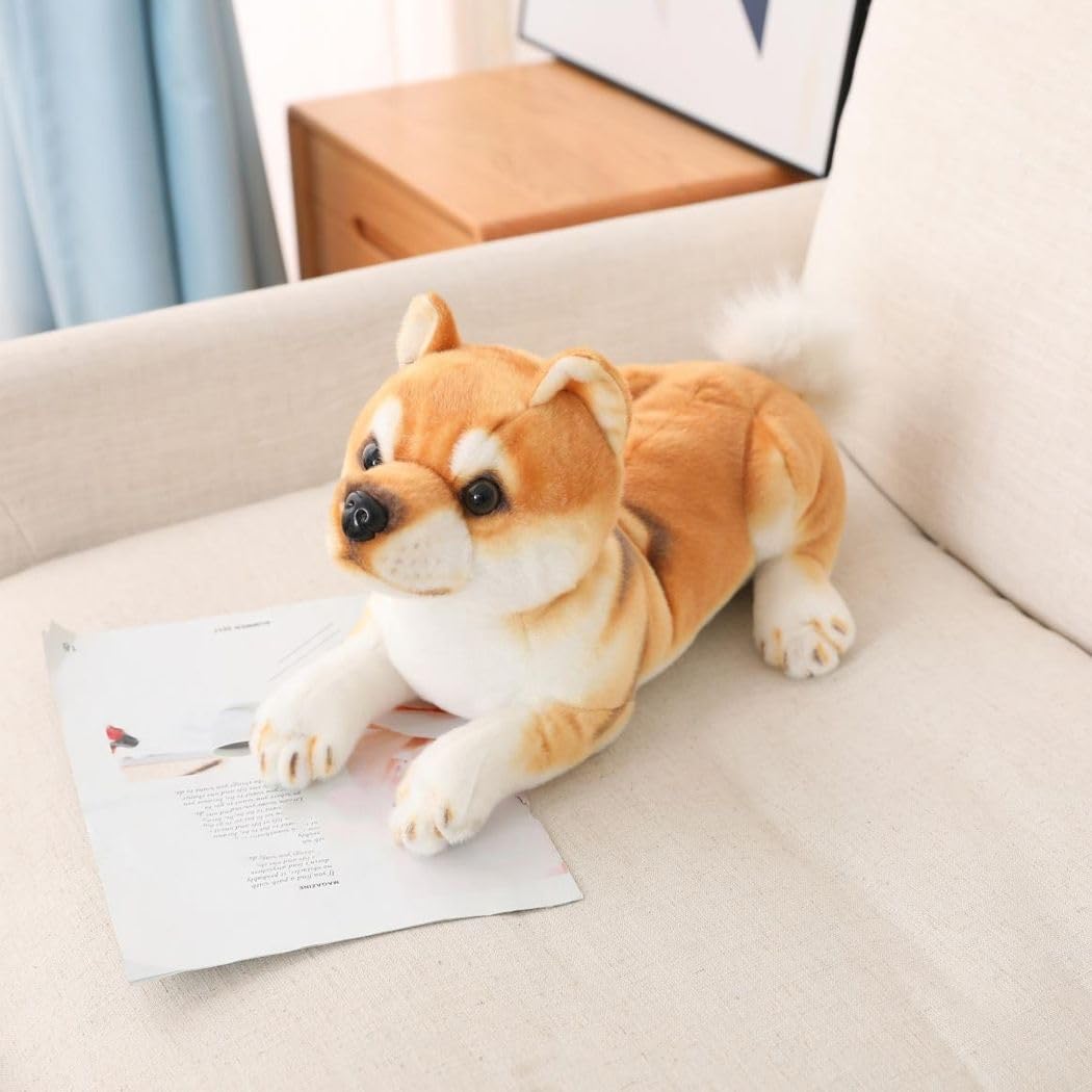 Amazon.co.jp: MILEE シバイヌ動物ぬいぐるみ リアルドッグ かわいい