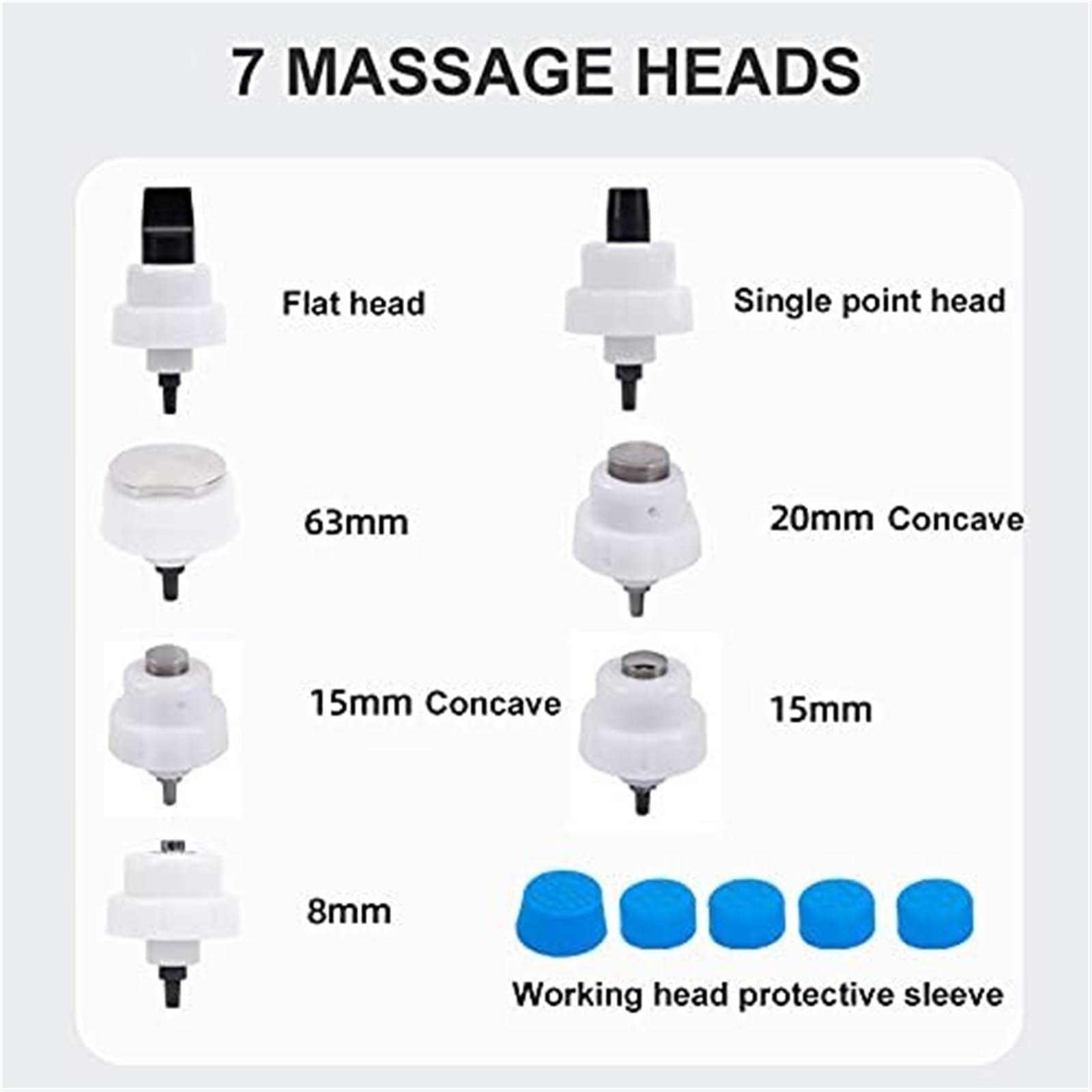 Urządzenie do terapii falą uderzeniową elektromagnetyczną pozaustrojową, przenośne urządzenie do leczenia zaburzeń erekcji i masażu mięśni głębokich z 7 głowicami masującymi, łagodzącymi ból
