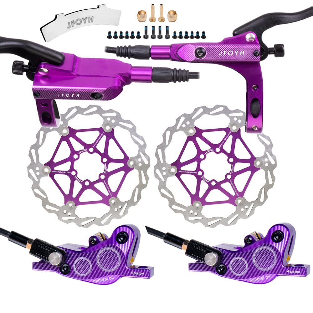 Buy JFOYH 4Piston MTB Hydraulic Brake Set with 160mm Floating Disc