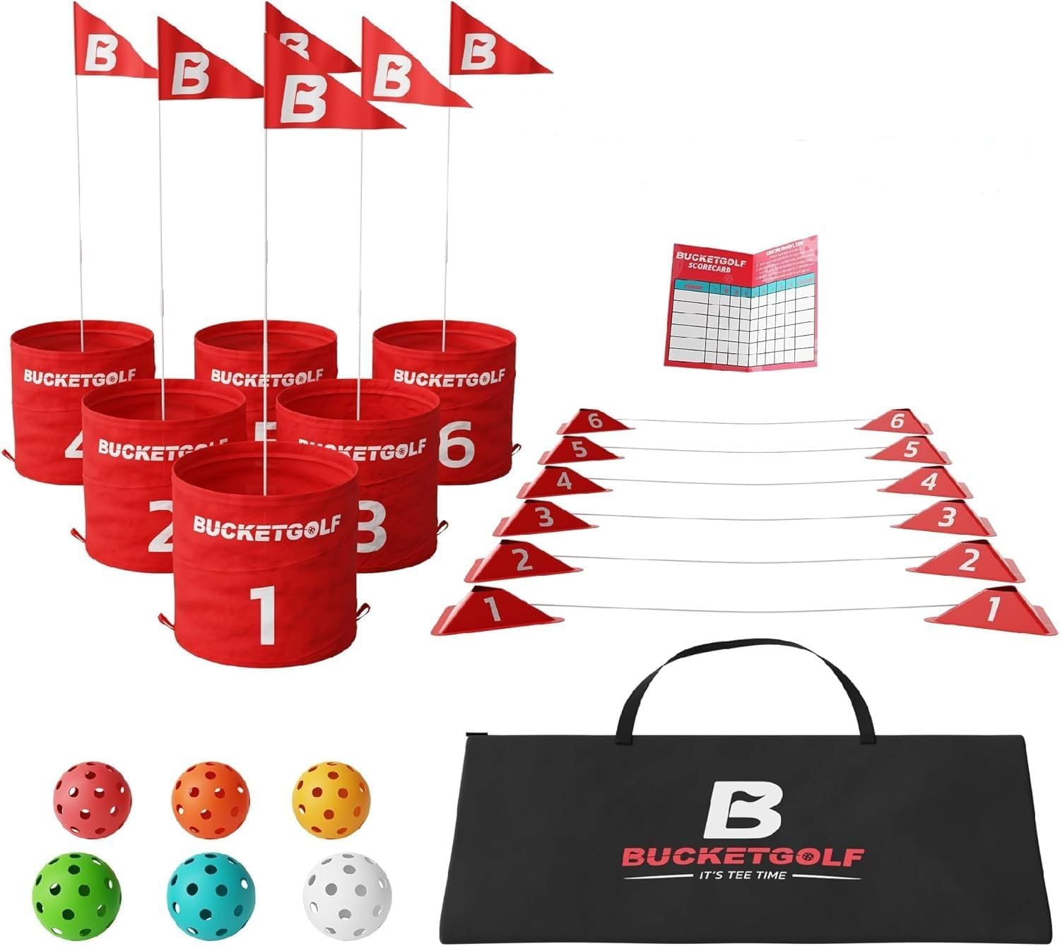 bucketgolf Game The Original Ultimate Backyard Lawn Golf Game for Family, Adults and Kids – Portable 6 Hole Golf Course Play Outdoor, Lawn, Park, Beach, Yard. bucketgolf Game The Original Ultimate Backyard Lawn Golf Game for Family, Adults and Kids – Portable 6 Hole Golf Course Play Outdoor, Lawn, Park, Beach, Yard.