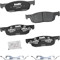 Vista 160 de Pastillas de Freno Delanteras Cerámicas Bendix Priority1 CFC430A para Modelos Selectos INFINITI G35, I30, Nissan 350Z, Altima, Juke, Maxima, Sentra