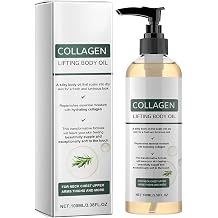Collagen Body Oil, Collagen Lifting Body Oil After Shower with Hydrating Formula for body, Gentle Natural Formula Simproves Elasticity Fast Absorbing Non-greasy 3.38 Fl Oz 1Pc