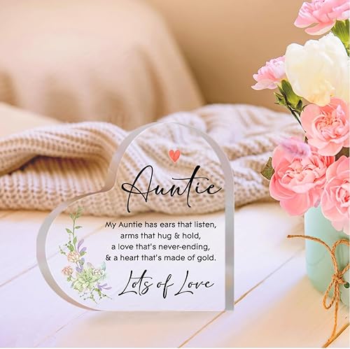 Vista 55 de Regalos para tía, regalos para tía, regalos para tías de sobrina, regalos para tía de sobrina, regalos de la mejor tía del mundo, una figura de Una