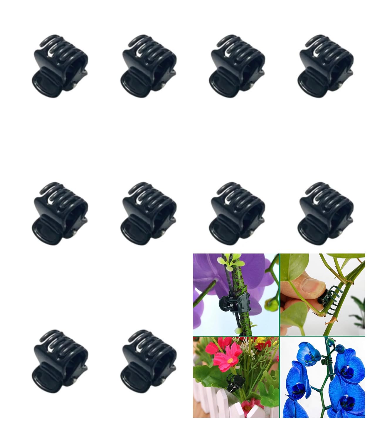 Pinces à Orchidées,100 Pcs Pince Pour Plantes,Clip Pour Orchidée,Clip D