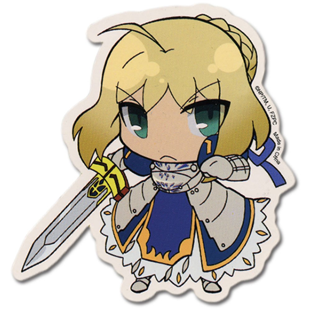 Amazon.com: Sticker: Fate/Zero - SD Saber GE Entertainment : Toys