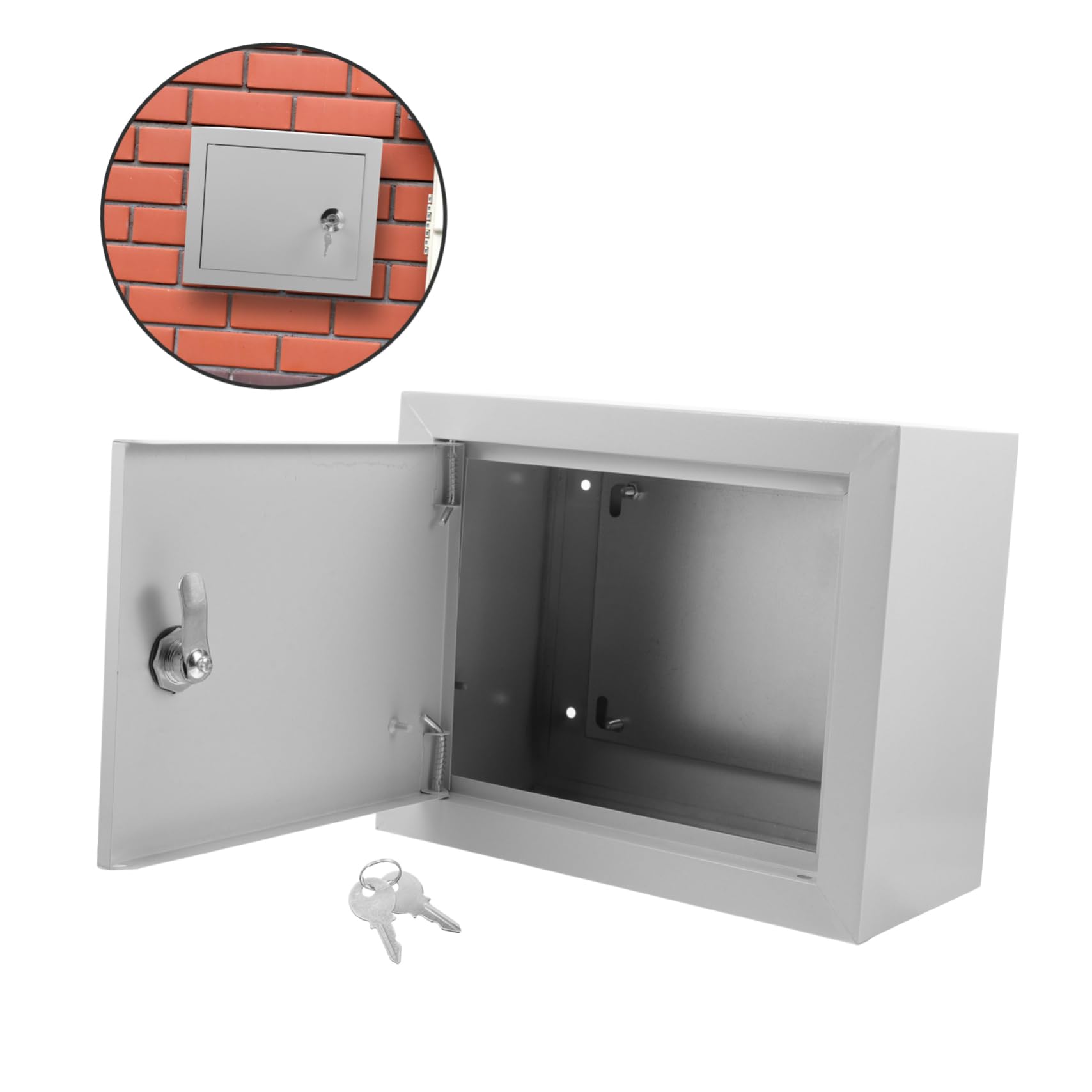 Artibetter Scatola Derivazione Da Esterno in Alluminio Resistente Spruzzi e Sporco Custodia Per Interruttori e Distribuzione Elettrica Montaggio Parete Per Casa e Garage