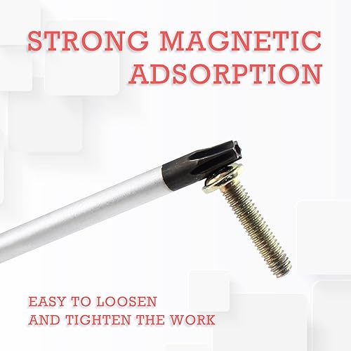 Miniatura 4 de T20 - Destornillador de seguridad Torx con punta magnética de plástico, destornillador Torx para reparación de computadoras, electrodomésticos