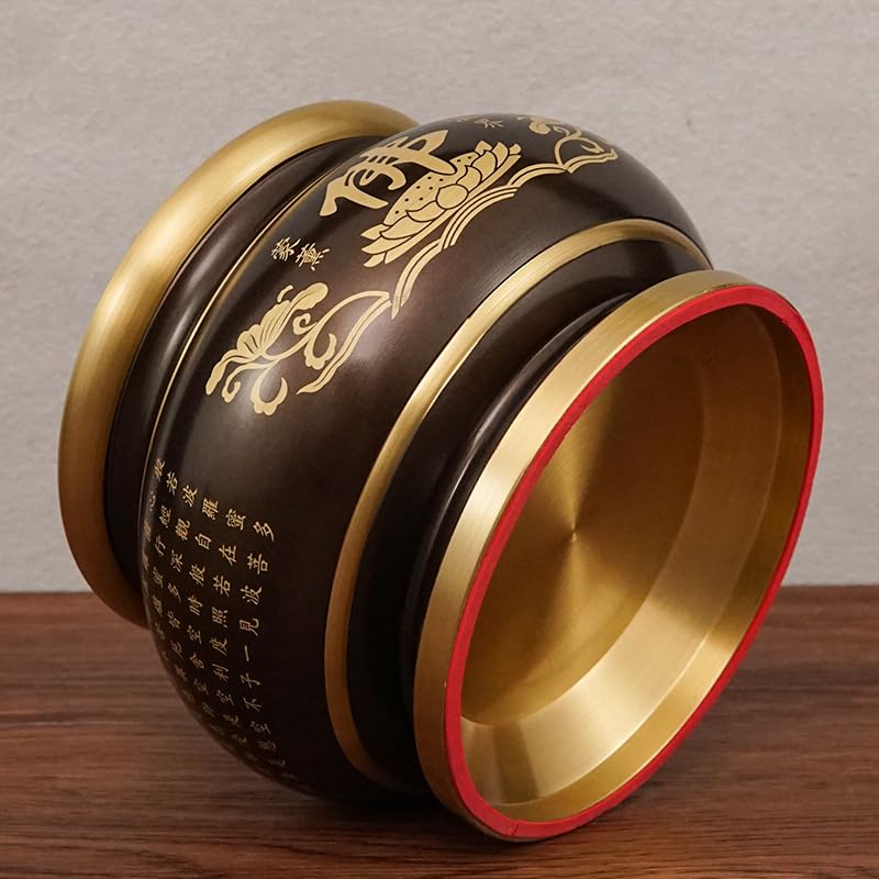 Amazon.com: 供佛心经香炉xianglu 家用纯铜观音室内烧香鼎炉寺院上香插