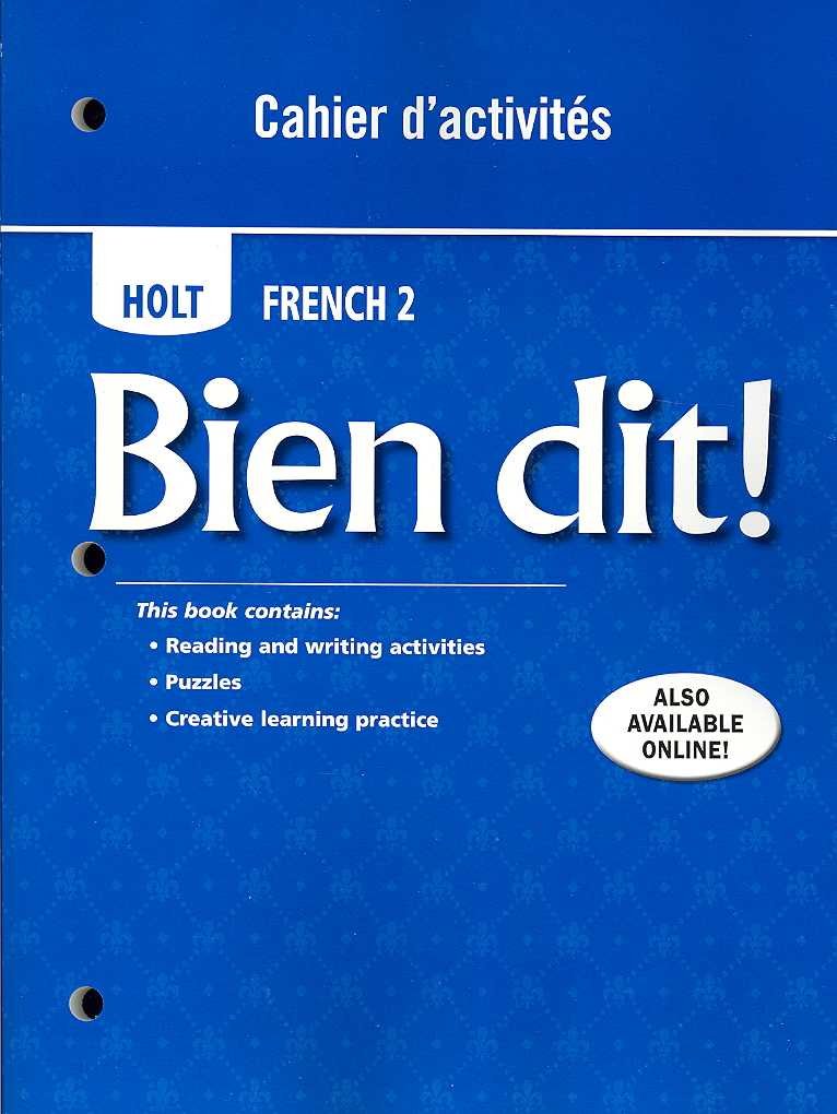 Cahier D'activites French 2 (French Edition)