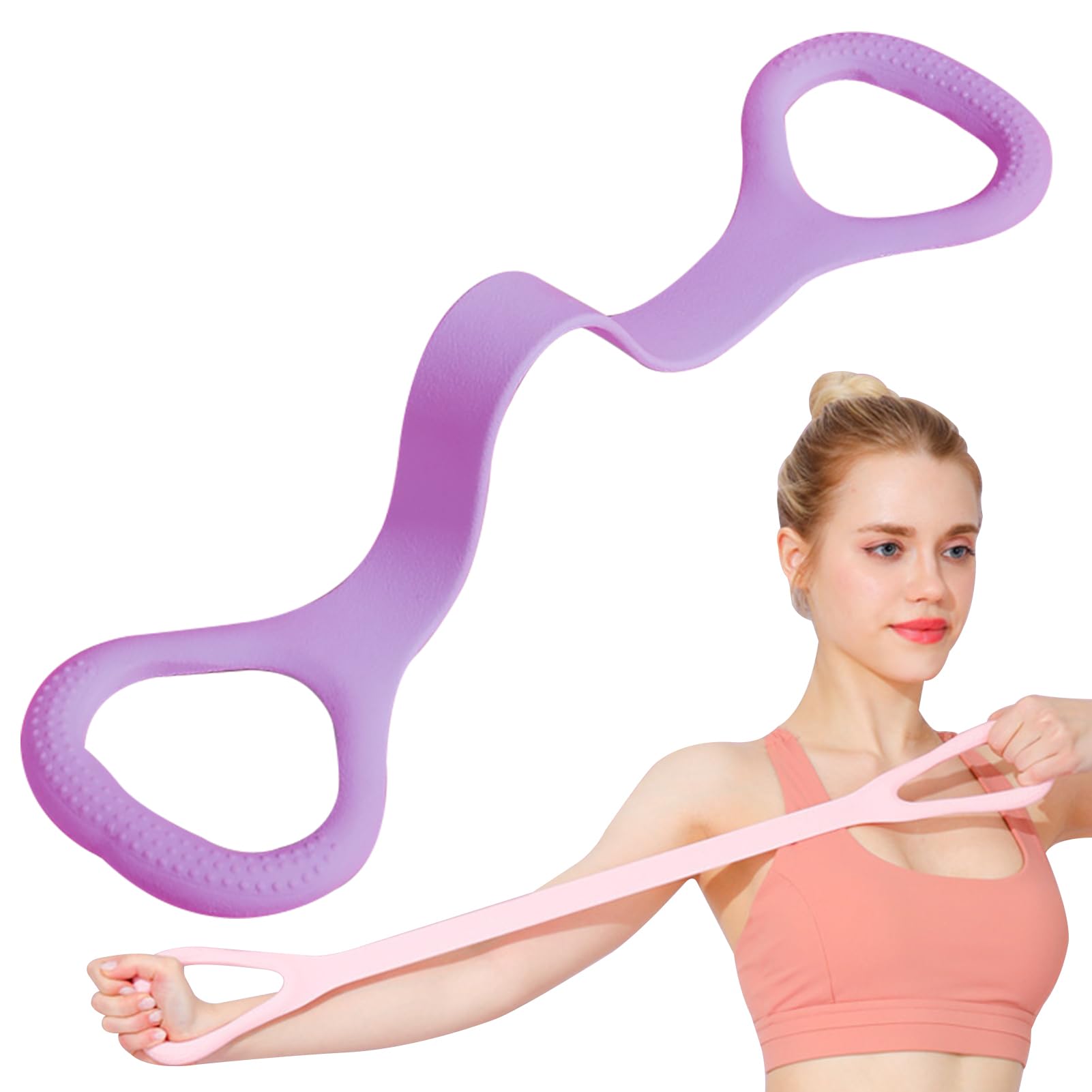 Holdes Arm Workout Bands - Hand Stretcher, Elastic Non Slip Heavy 8 Shaped Arm Workout Bands Pull Rope For Strength Training