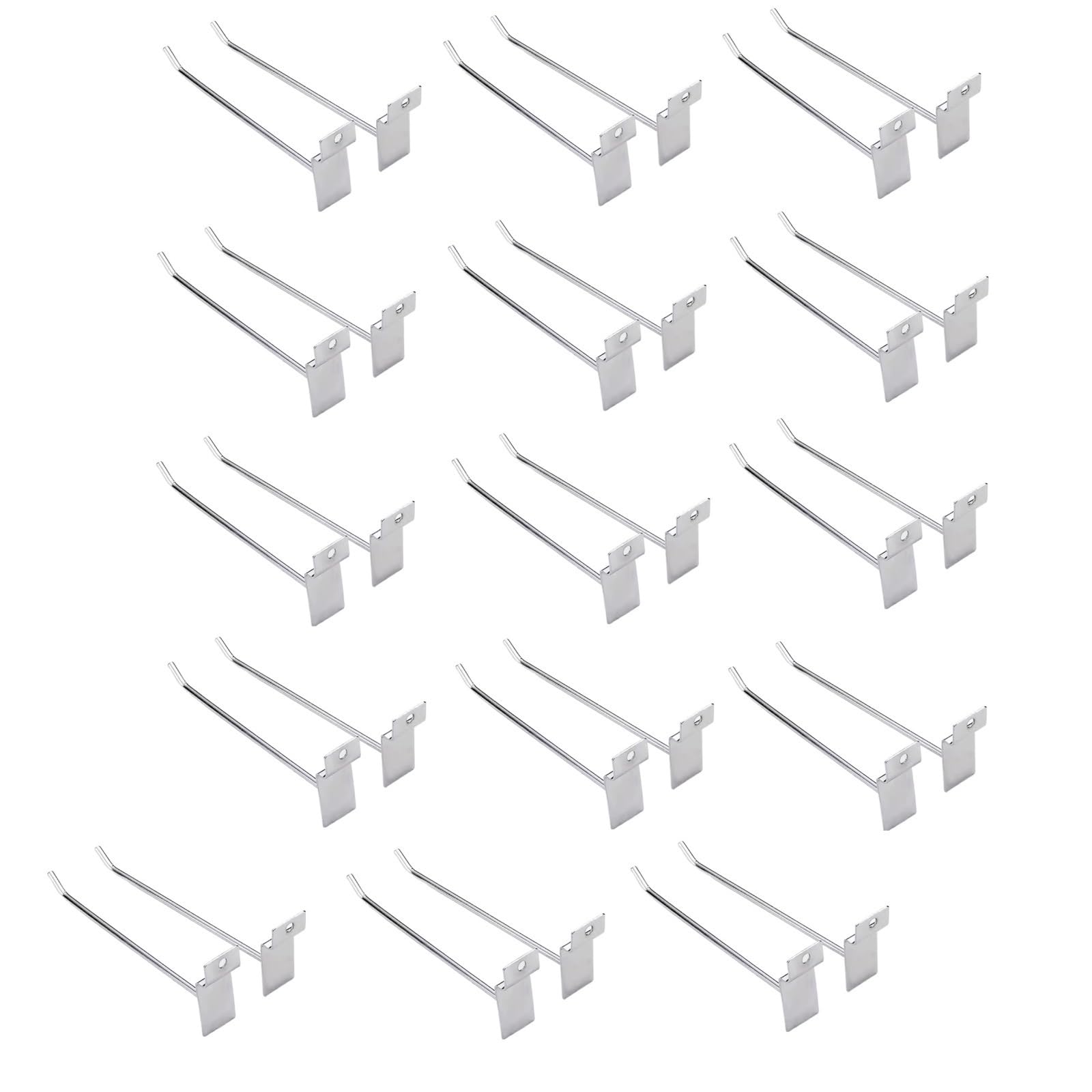 Wall panel hooks, 9.8 inch Slatwall Hooks,Display Panel Hooks, 30 Pcs Slat Board Hooks for Panel, Commercial Grade Slatwall Deluxe Hooks for Garage Shop Retail Display