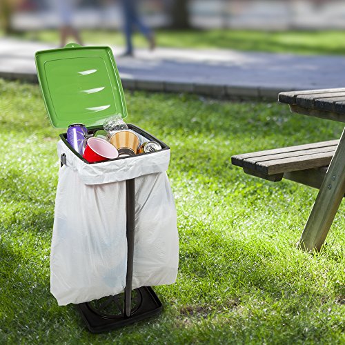 Wakeman Outdoors Portable Garbage Trash Bag Holder - Green, 11 x 12.75 x 26 inches - Image 2