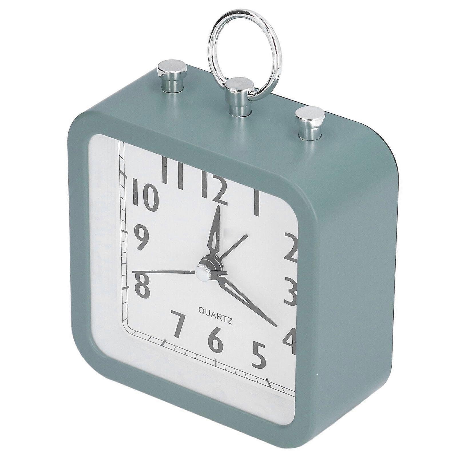 JOYHAPPST 2025 Latest Model Battery Alarm Clock Green Simple Style Adorable Look Silent