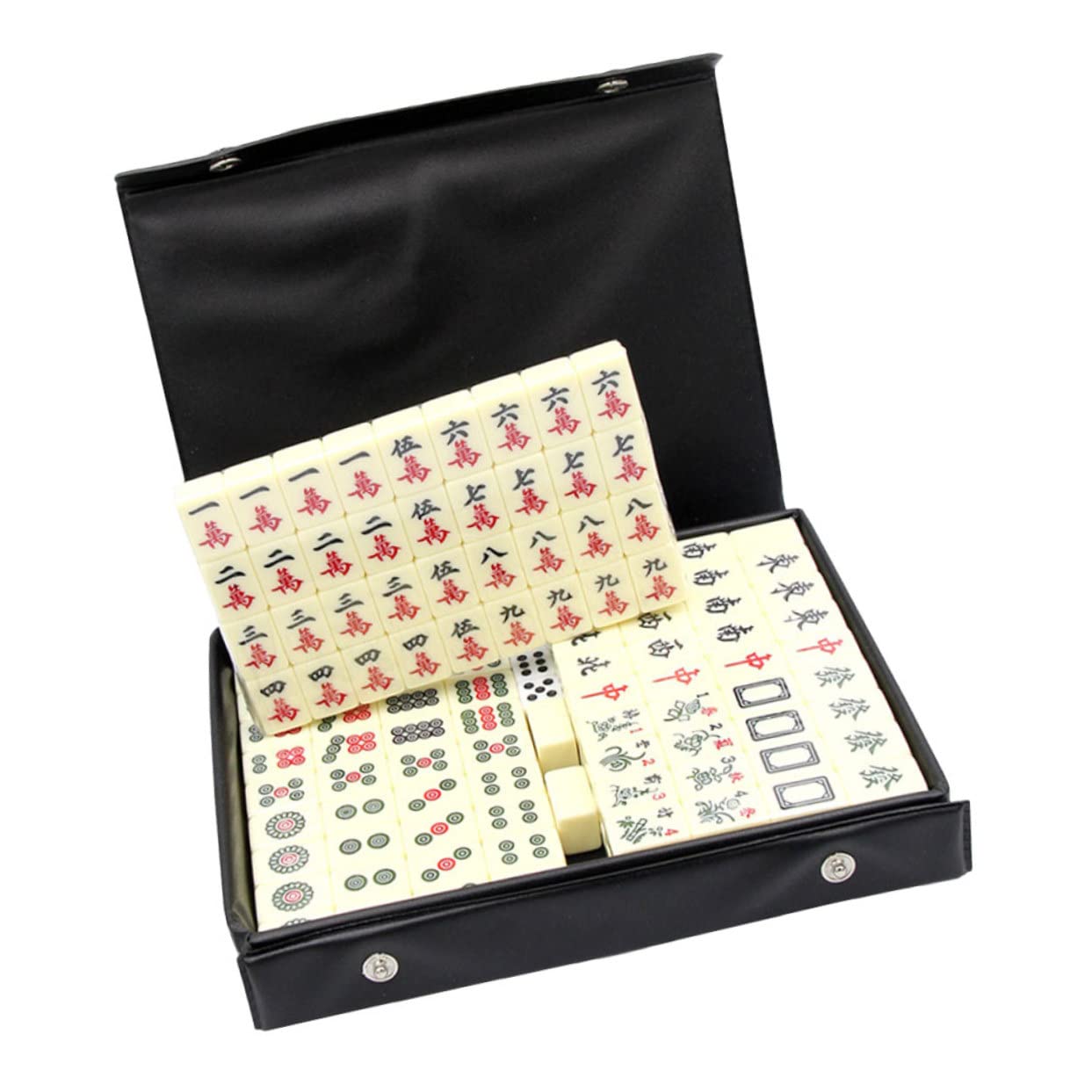 Tragbar Kleines Chinesisches Mahjong-Spielzeug Kompaktes Reisespiel für Zuhause und Partys Interaktives Tischspiel